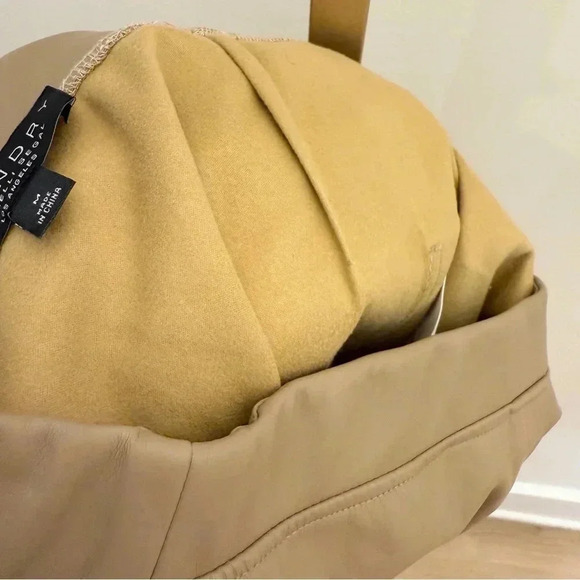 Laundry by Shelli Segal Women's Tan Pencil Skirt  M Knee Length Vegan Leather - Picture 11 of 12